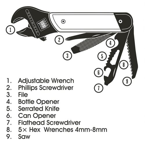 Multi-Tool 9-1 Gentlemen's Hardware